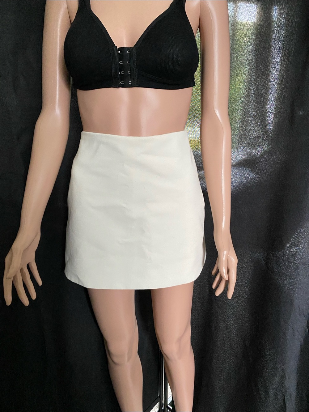 Zara Cream Mini Shorts
